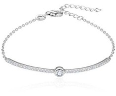Beneto Elegant sidabrinis apyrankė su cirkoniais AGB628 / 21