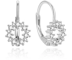 Beneto Elegant sidabrinis auskarai su cirkoniais AGUC2213L