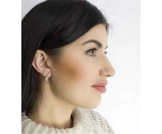 Beneto Elegant sidabrinis auskarai su tikrais upės perlais AGUC2579DP