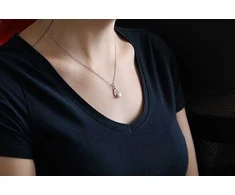 Beneto Elegant sidabrinis pakabukas with real pearl AGS984 / 47P
