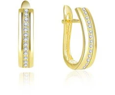 Beneto Fashion auksiniu dengti auskarai AGUC2669-GOLD