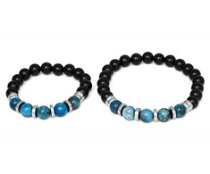 Agato Mineral bracelet for father and son MINK137/SET