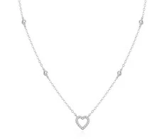 Beneto Gentle sidabrinis pakabukas with heart AGS1040 / 47