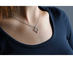 Beneto Gentle sidabrinis pakabukas Heart AGH634L