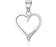 Beneto Gentle sidabrinis pakabukas Heart AGH634L