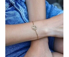 Beneto Gold-plated sidabrinis bracelet with medžio of life AGB485 / 20-GOLD