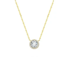 Beneto Gold plated sidabrinis pakabukas with crystals AGS1135 / 47-GOLD