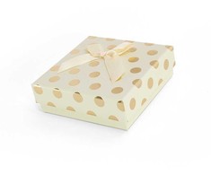 Beneto Exclusive Kreminis gift box with auksinis dots KP6-9