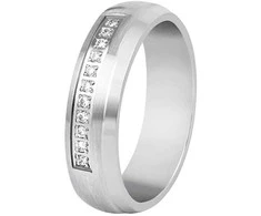 Beneto Exclusive Ladies vestuvinis žiedas pagamintas iš plieno SPD03