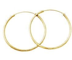 Beneto Luxury auksinis-plated earrings made of sidabrinis AGUC1240 / N-GOLD