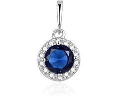 Beneto Luxury pakabukas su mėlynu cirkoniu AGH449
