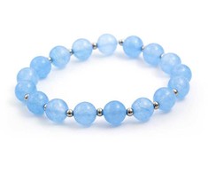 Agato Jadeite bead bracelet MINK16/17