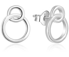 Beneto Minimalist sidabrinis earrings AGUP1425 puzetka