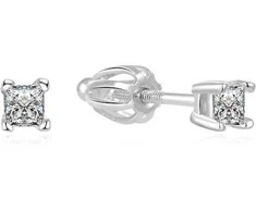 Beneto Minimalist sidabrinis earrings studs AGUP1683S