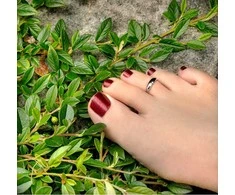 Beneto Minimalist sidabrinis leg ring AGGF487