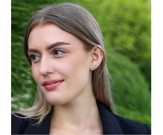 Beneto Žavūs ilgi auskarai su skaidriais cirkoniais AGUP3299W