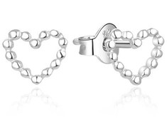 Beneto Romantic sidabrinis auskarai Hearts AGUP2338L
