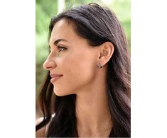 Beneto Round Sidabrinis Earrings AGUC1207