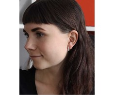 Beneto Round sidabrinis earrings AGUP1169