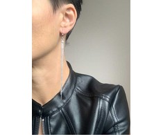Beneto Sidabrinis chain earrings AGUP1840