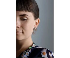 Beneto Sidabrinis earrings Owls AGUP1200