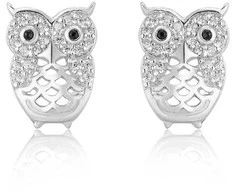 Beneto Sidabrinis earrings Owls AGUP1200