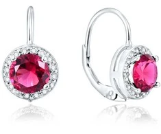 Beneto Sidabrinis Glittering Earrings AGUC1158