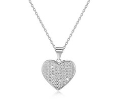 Beneto Sidabrinis pakabukas with heart AGS122 / 48