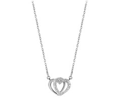 Beneto Sidabrinis pakabukas with heart AGS779 / 48 (chain, pendant)