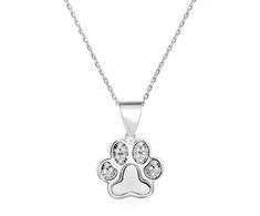 Beneto Sidabrinis pakabukas with paw AGS527 / 47 (chain, pendant)