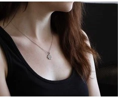 Beneto Sidabrinis pakabukas with paw AGS527 / 47 (chain, pendant)