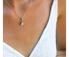 Beneto Sidabrinis pakabukas with zircons AGS1142 / 47