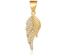 Beneto Sidabrinis pakabukas su cirkoniais Angel sparnas AGH594-GOLD