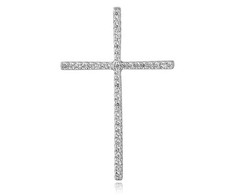 Beneto Sidabrinis pakabukas su cirkoniais Cross AGH590