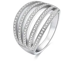 Beneto Sidabrinis žiedas su cirkoniais AGG338