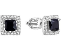 Beneto Sidabrinis square earrings AGUP1551S