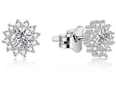 Beneto Sidabrinis earrings with zircons AGUP1607