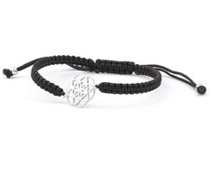 Beneto Exclusive Stylish juodas cord bracelet Mandala AGB545