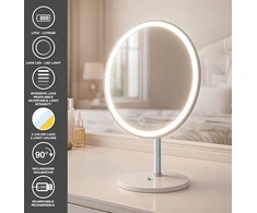 Beper Rechargeable cosmetic mirror with LED lighting P302VIS051