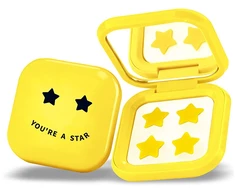 Biovene Pimple Star Patches &amp; Mirror Case 32 pcs Geltona Patches Set