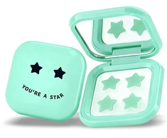Biovene Pimple Star Patches &amp; Mirror Case 32 vnt. Žalių pleistrų rinkinys