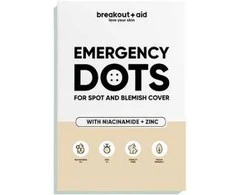 Breakoutaid „Breakout + Aid“ pleistrai nuo spuogų su niacinamidu ir cinku. Skubios pagalbos taškeliai, 72 vnt.