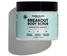 Breakoutaid Body scrub for acne-prone skin with AHA and BHA