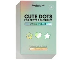 Breakoutaid „Cute Dots“ vietinio poveikio pleistrai nuo spuogų, 48 vnt.