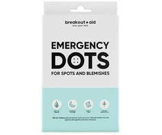 Breakoutaid „Breakout + Aid“ pleistrai jautriai, į spuogus linkusiai odai. Emergency Dots 72 vnt.