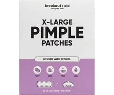 „Breakout + Aid“ „Breakout+aid XL“ pleistrai probleminei odai su salicilo rūgštimi ir retinoliu, 5 vnt.