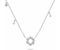 Brilio Silver Brilio Sidabrinis Beautiful sidabrinis pakabukas with zircons NCL92W