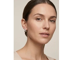 Brilio Silver Beautiful sidabrinis rings Flower with zircon EA1260W