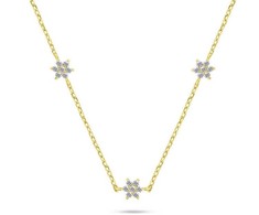 Brilio Silver Brilio Sidabrinis Charming auksinis-plated pakabukas with zircons NCL109Y