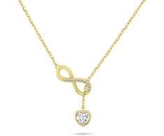 Brilio Silver Brilio Sidabrinis Charming auksinis-plated pakabukas with zircons NCL123Y
